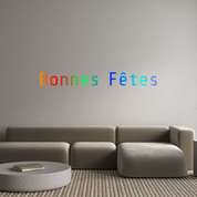 Enseigne LED néon personnalisée: Bonnes Fêtes