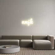 Custom LED Neon Sign: nmjk