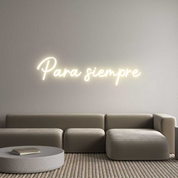 Custom Wedding LED Neon Sign: Para siempre