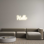 Custom LED Neon Sign: Hello