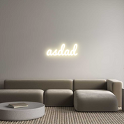 Custom LED Neon Sign: asdad