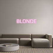 Custom LED Neon Sign: BLONDE