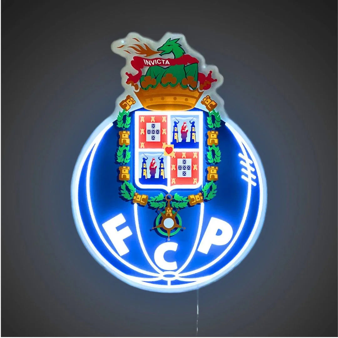 FC Porto Club Emblem LED Neon Sign – Official Licensed Display Light