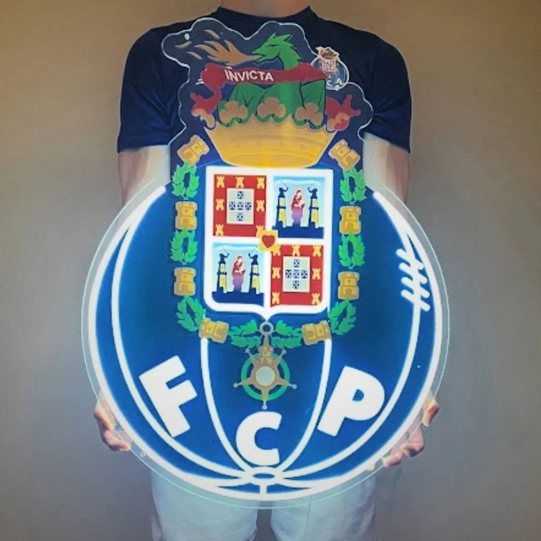 FC Porto Club Emblem LED Neon Sign – Official Licensed Display Light
