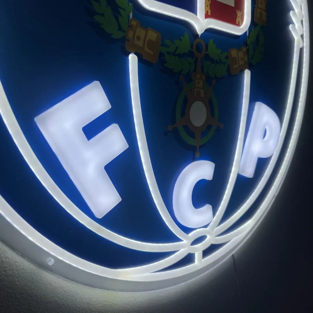 FC Porto Club Emblem LED Neon Sign – Official Licensed Display Light