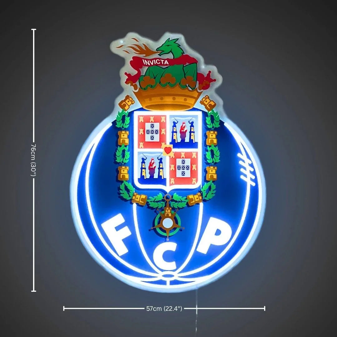 FC Porto Club Emblem LED Neon Sign – Official Licensed Display Light