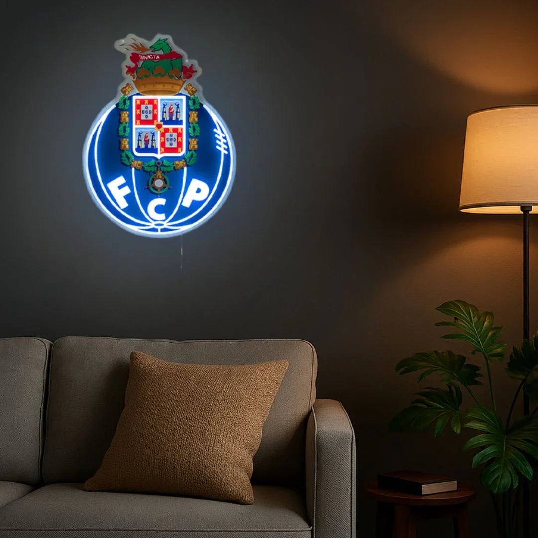 FC Porto Club Emblem LED Neon Sign – Official Licensed Display Light