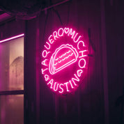 Pink neon sign