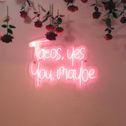 Pink neon sign