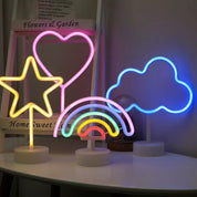 USB LED Neon Table Lamp Night Lights - Rainbow