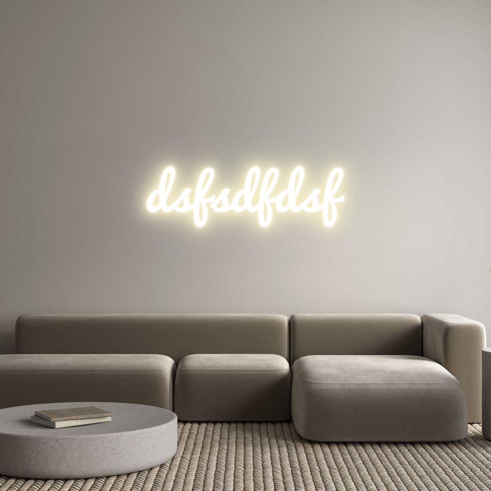 Custom LED Neon Sign: dsfsdfdsf