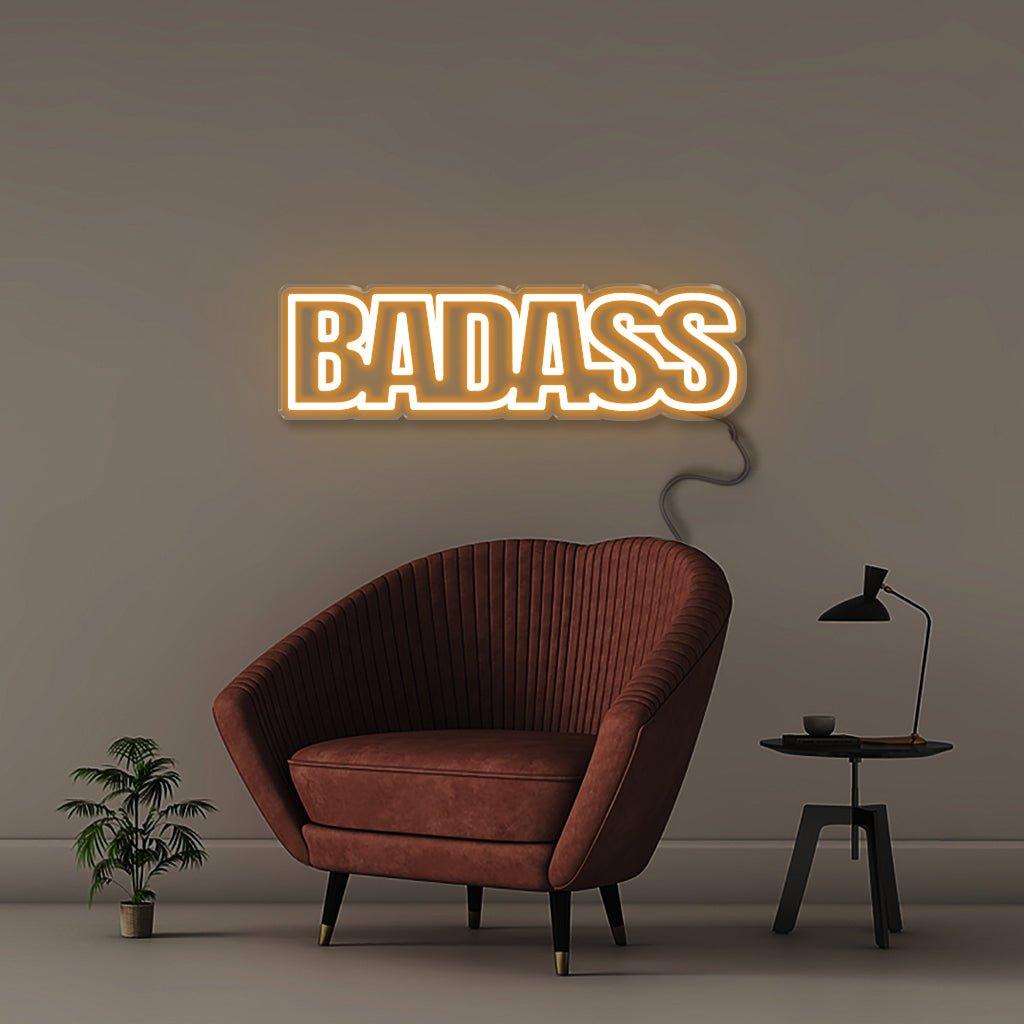 Badass - Neonific - LED Neon Signs - 100 CM - Orange