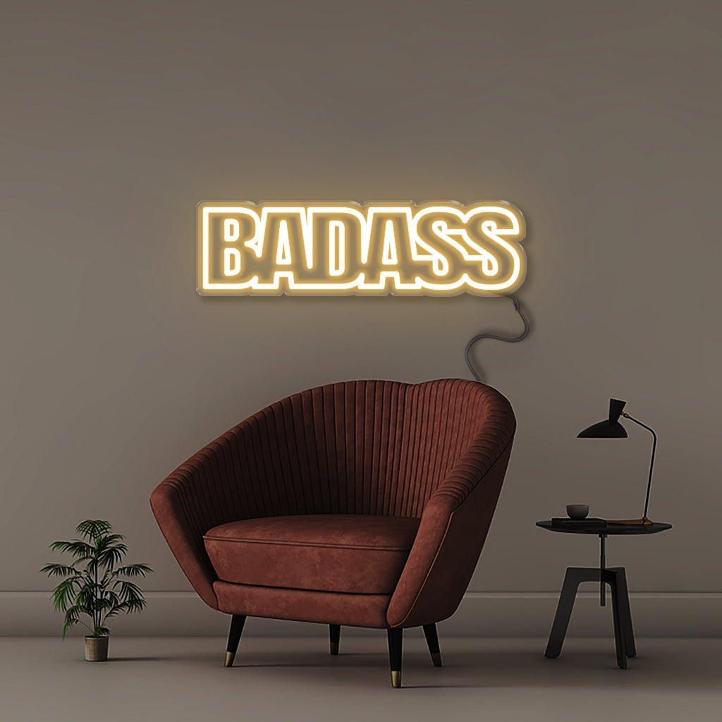 Badass - Neonific - LED Neon Signs - 100 CM - Warm White