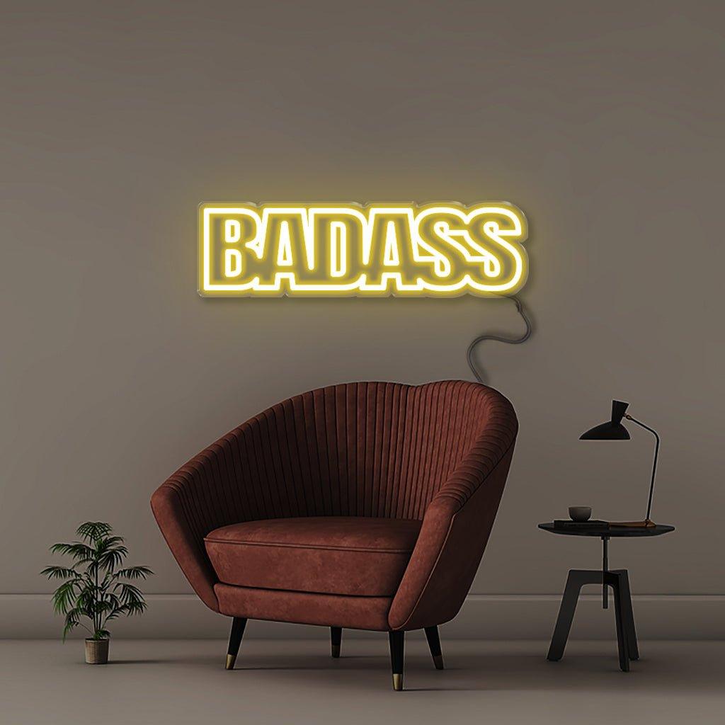 Badass - Neonific - LED Neon Signs - 100 CM - Yellow