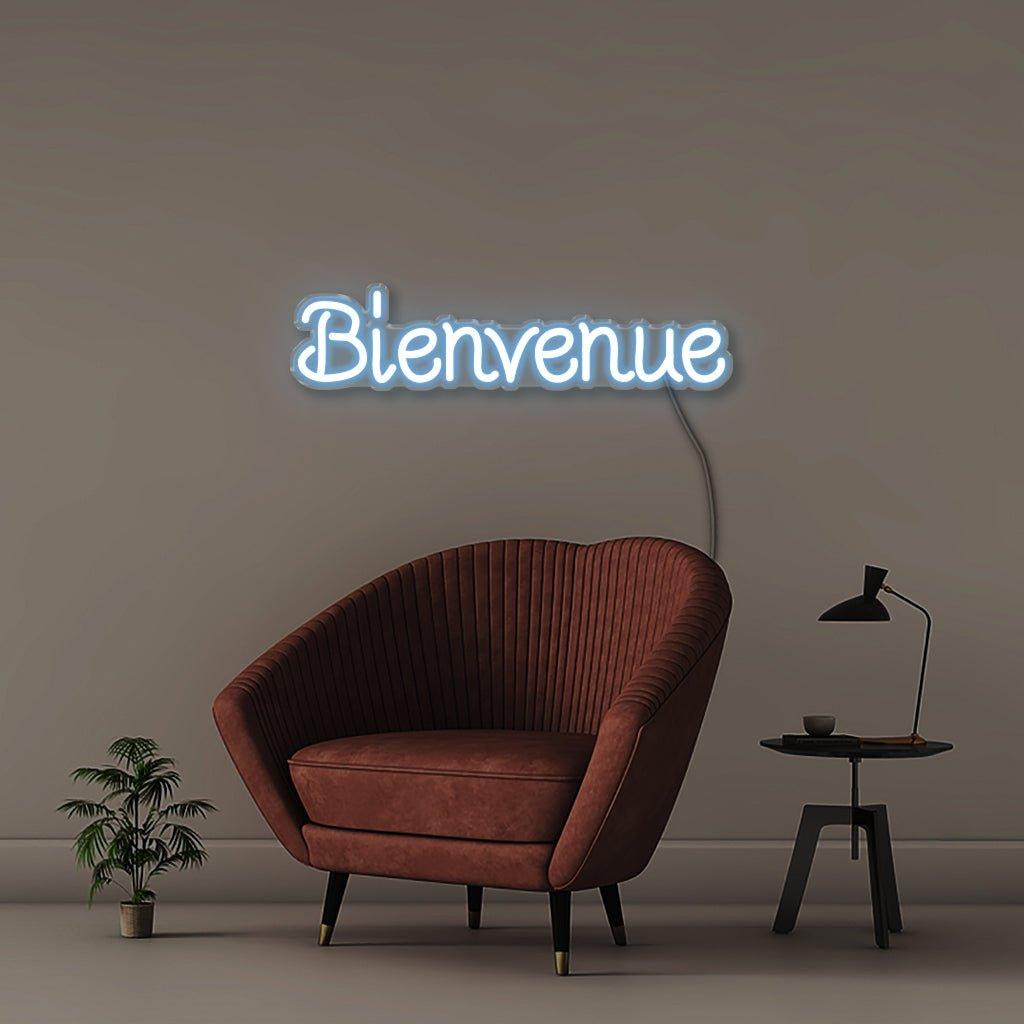 Bienvenue - Neonific - LED Neon Signs - Light Blue - Indoors