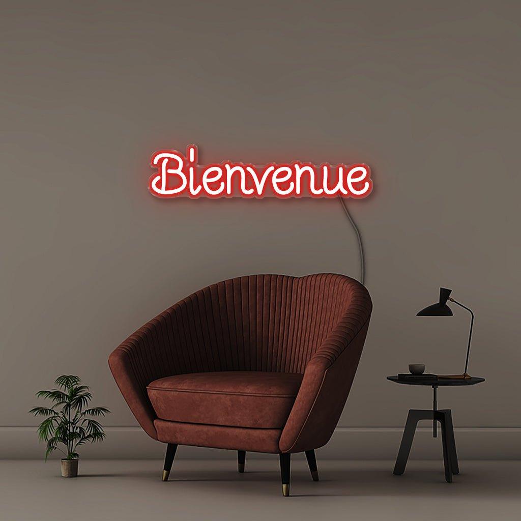 Bienvenue - Neonific - LED Neon Signs - Red - Indoors