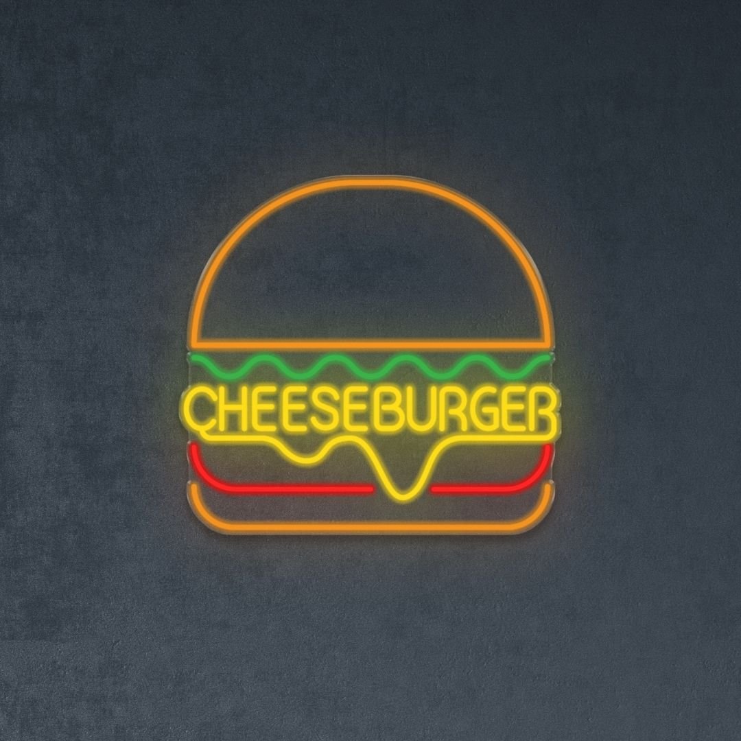 Cheeseburger - Neonific - LED Neon Signs - 36" (91cm) - 