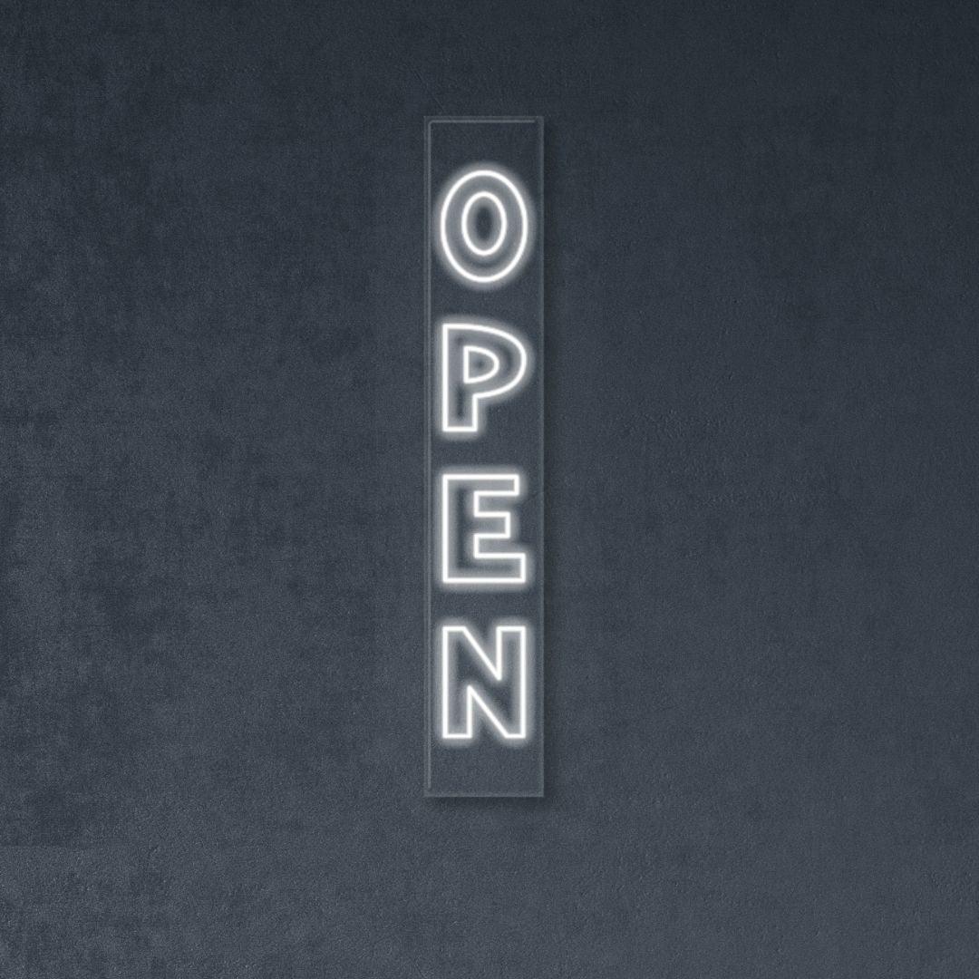 Double-Lined Vertical Open| LED Neon Sign| Neonific