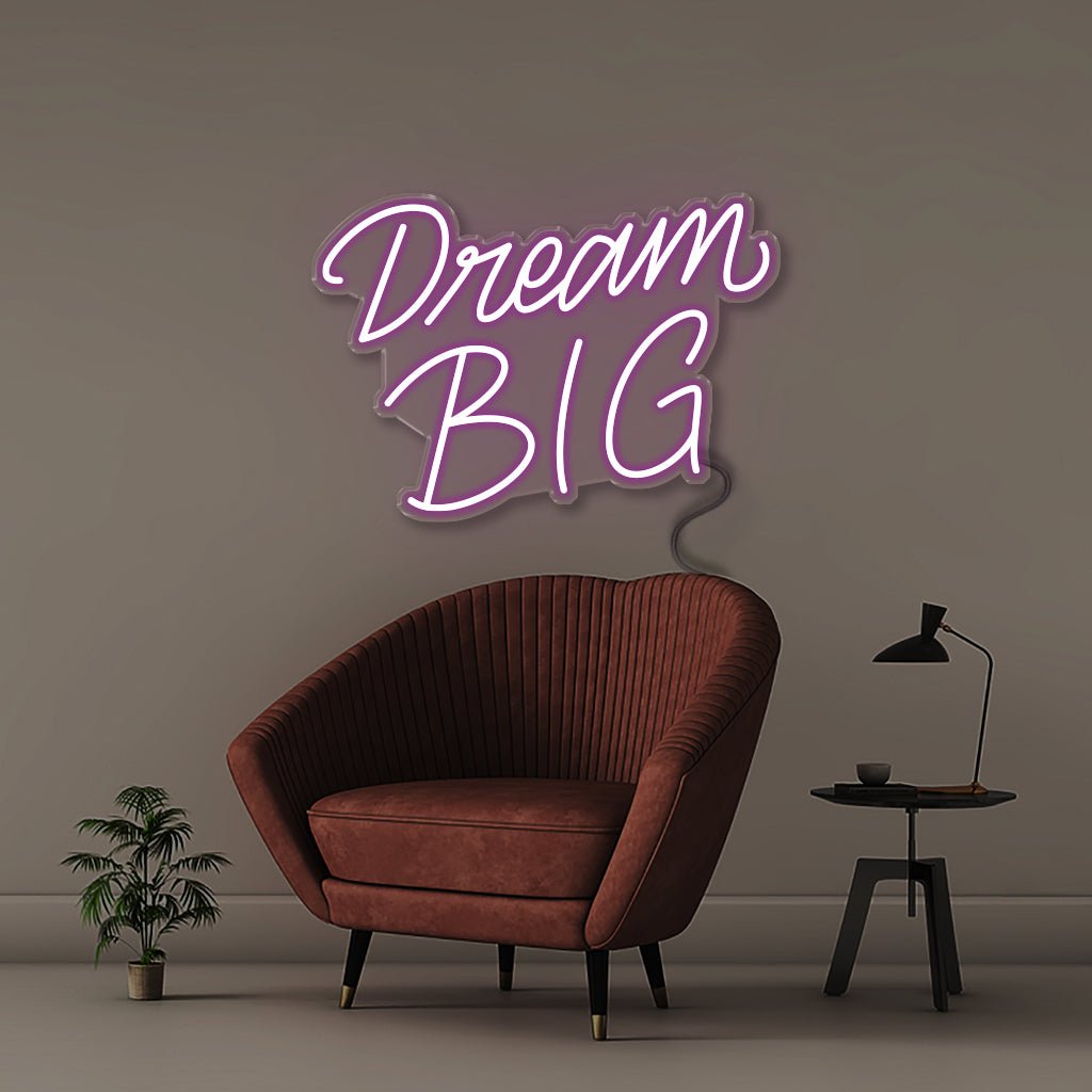 Dream Big - Neonific - LED Neon Signs - 24" (61cm) - Purple