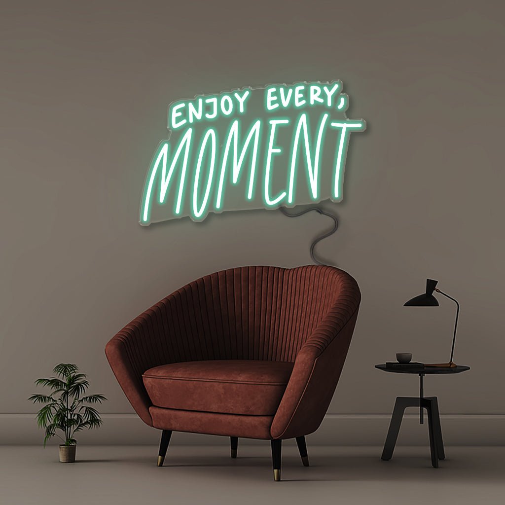 Enjoy Every Moment - Neonific - LED Neon Signs - 50 CM - Blue