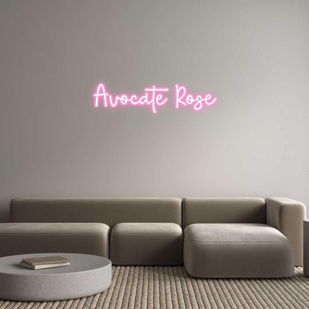 Enseigne LED néon personnalisée: Avocate Rose - Neonific - LED Neon Signs - -