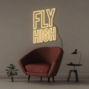 Fly High - Neonific - LED Neon Signs - 50 CM - Blue