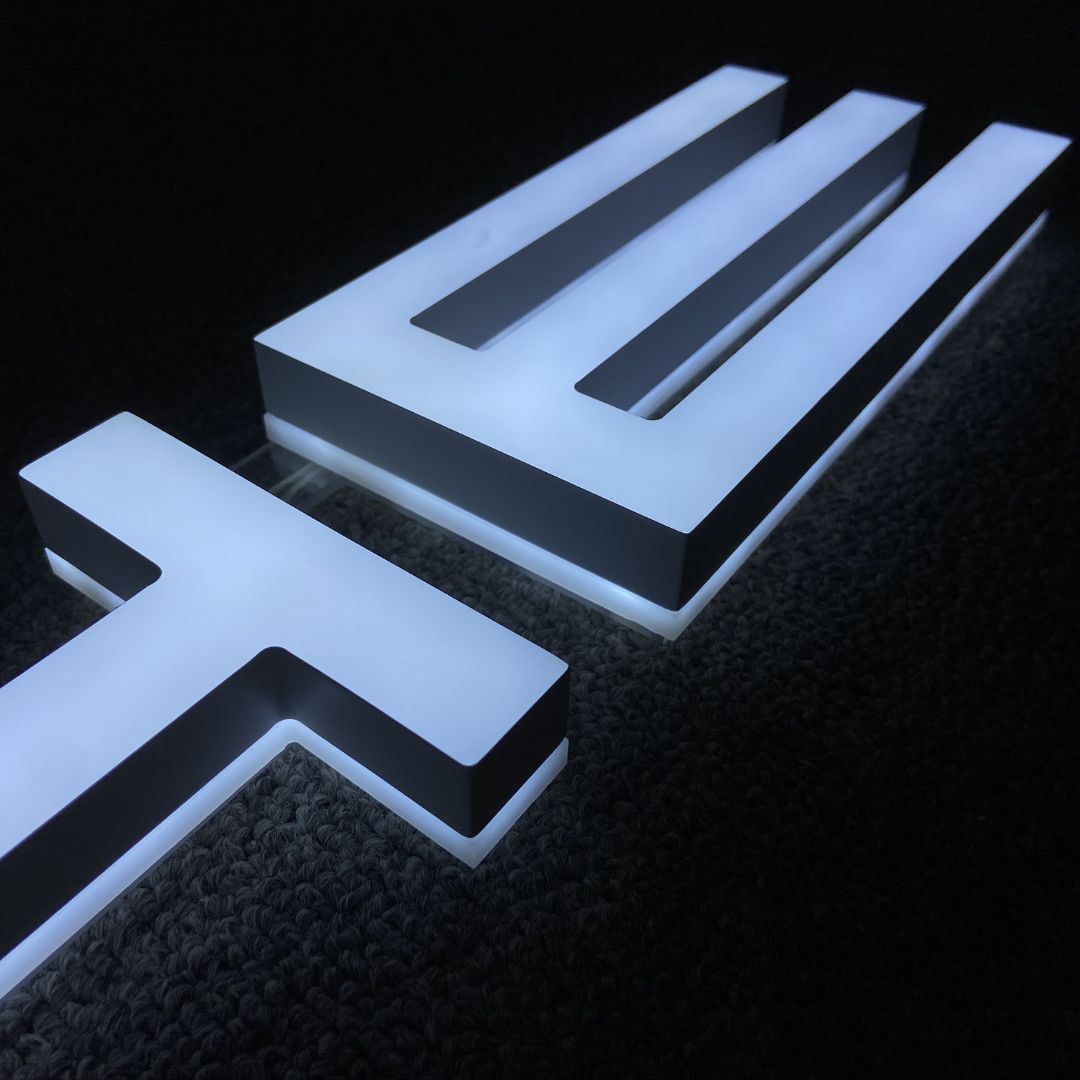 Dual-Lit Built-up Letters | Front & Halo Illuminated Fascia Signage