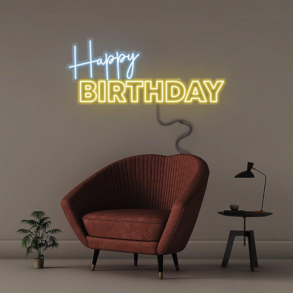 Happy Birthday - Neonific - LED Neon Signs - 30" (76cm) - Multi - color