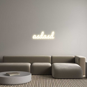 Custom LED Neon Sign: asdasd