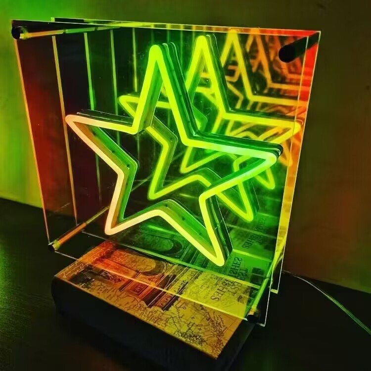 Infinity Mirror Star - Neonific - LED Neon Signs - 24&quot; (61cm) -