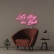 Let's Stay in Bed - Neonific - LED Neon Signs - 50 CM - Blue