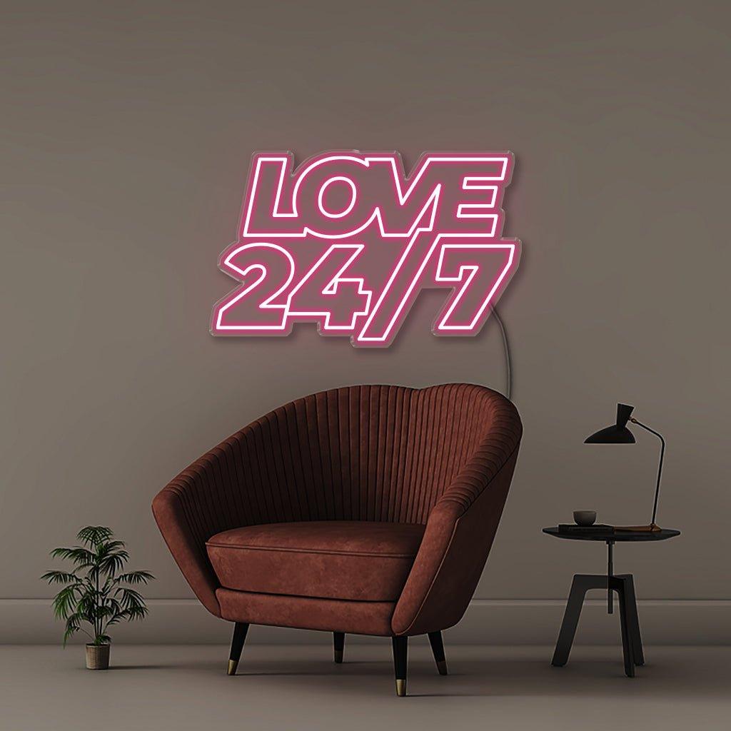 Love 247 - Neonific - LED Neon Signs - 50 CM - Blue