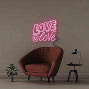 Love is Love - Neonific - LED Neon Signs - 50 CM - Blue