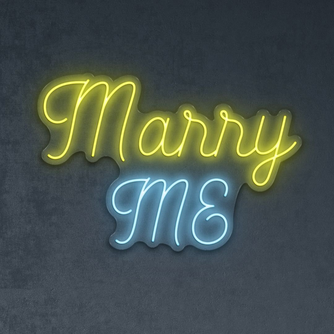 Marry Me - Neonific - LED Neon Signs - 24" (61cm) - Multi - color