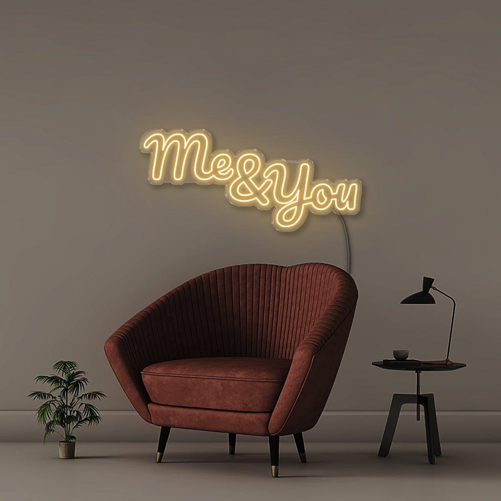 Me & You - Neonific - LED Neon Signs - 75 CM - Blue