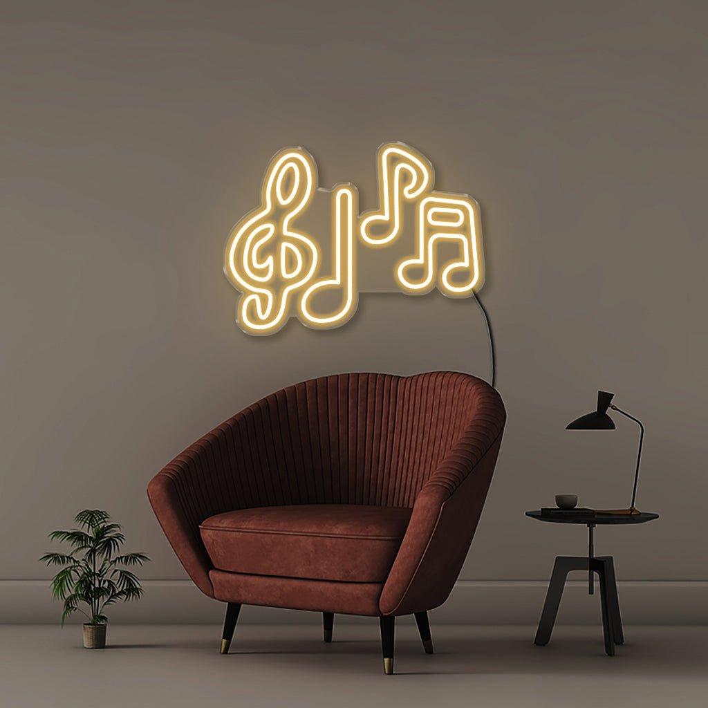 Music Notes - Neonific - LED Neon Signs - 50 CM - Blue