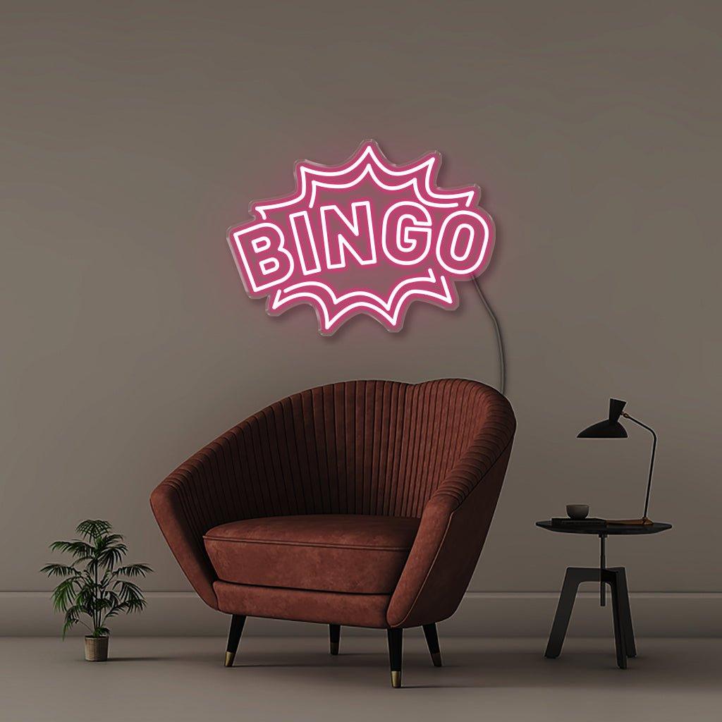 Neon Bingo - Neonific - LED Neon Signs - 50 CM - Blue