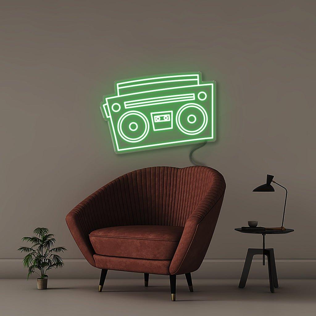 Neon Boom Box - Neonific - LED Neon Signs - 100 CM - Blue