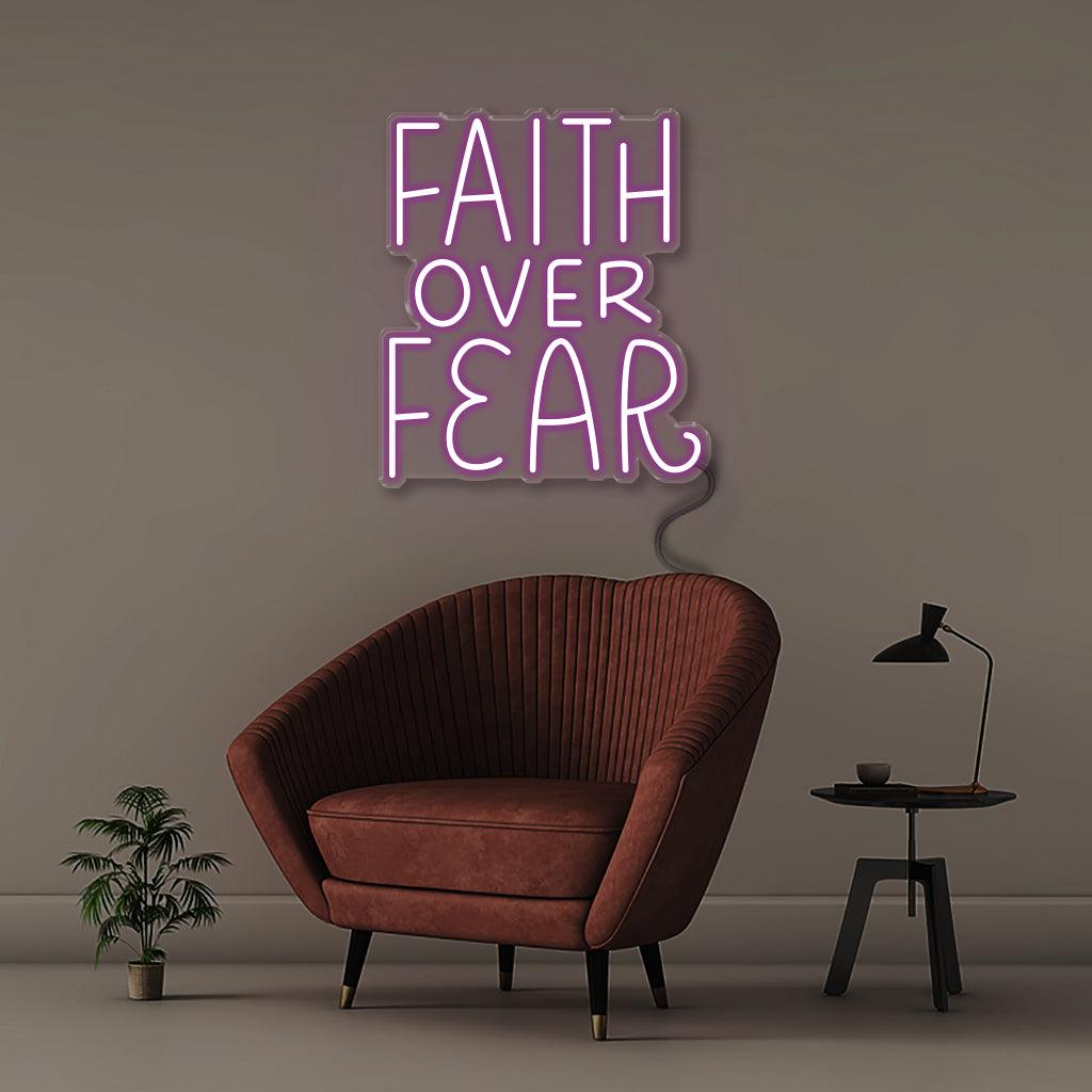 Faith Over Fear - Neonific