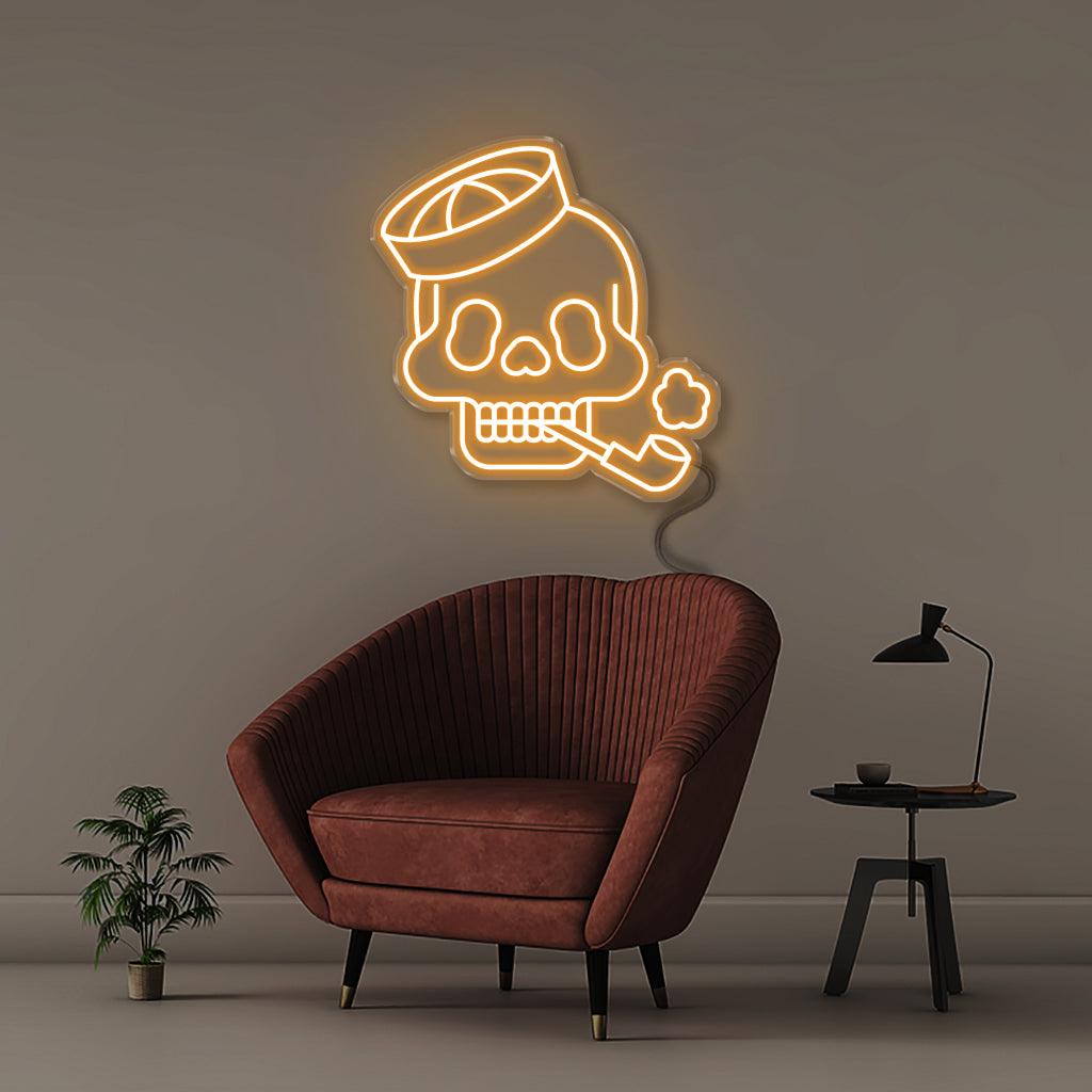 Neon Sailor Skull