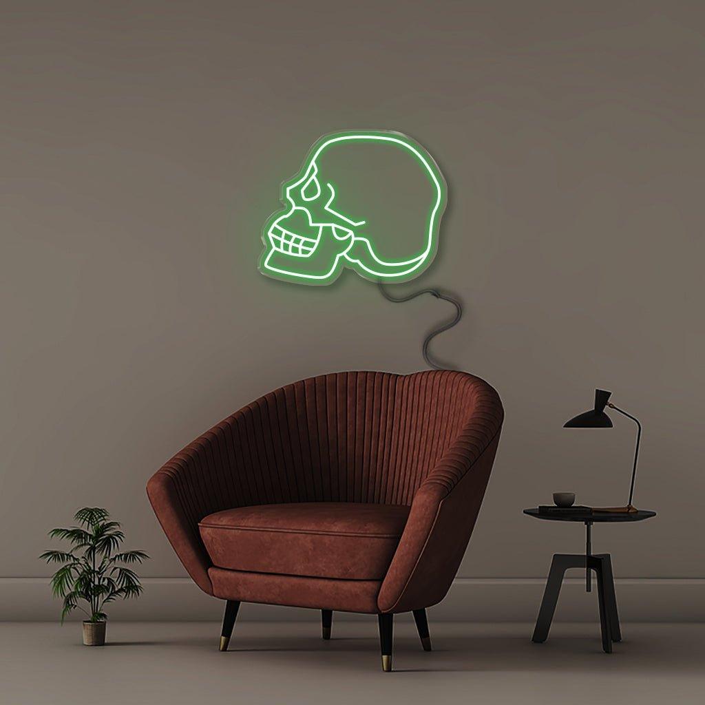 Neon Skull - Neonific - LED Neon Signs - 50 CM - Blue