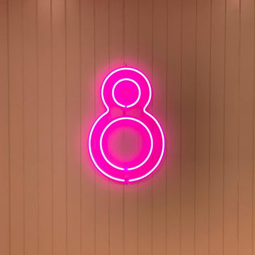 Neon-Style Faux LED House Number Sign - Neonific