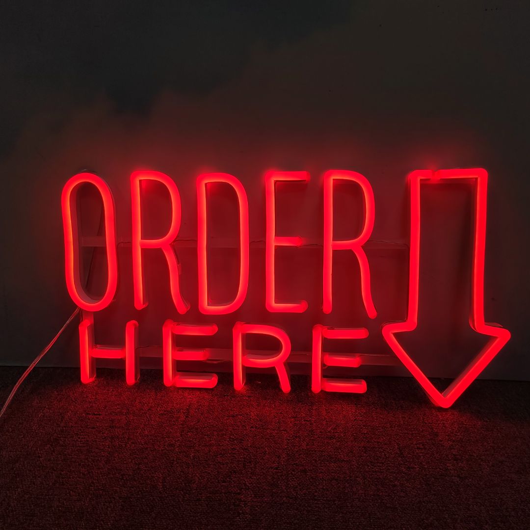 Red neon sign - Neonific