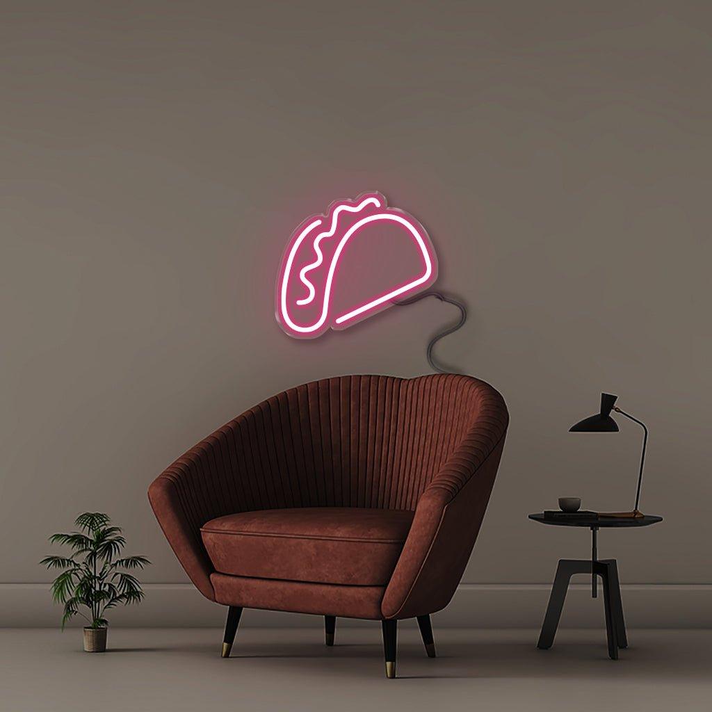 Taco - Neonific - LED Neon Signs - 12" (31cm) - Pink