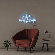 To the moon and back - Neonific - LED Neon Signs - 18" (46cm) - Light Blue