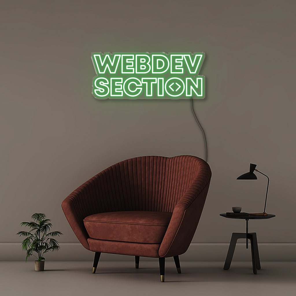 Web Dev - Neonific - LED Neon Signs - 30" (76cm) - Green