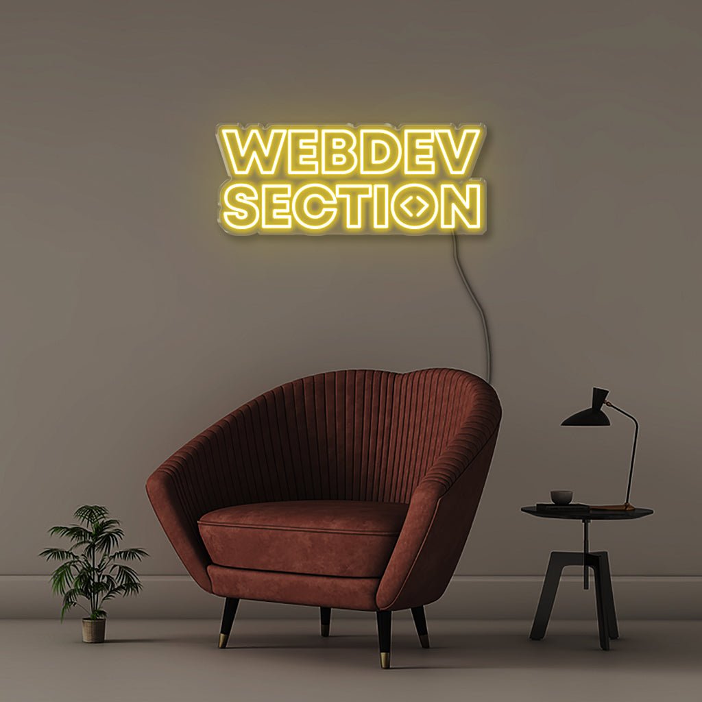 Web Dev - Neonific - LED Neon Signs - 30" (76cm) - Yellow