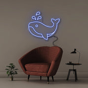 Whale - Neonific - LED Neon Signs - 18" (46cm) - Blue