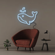 Whale - Neonific - LED Neon Signs - 18" (46cm) - Light Blue