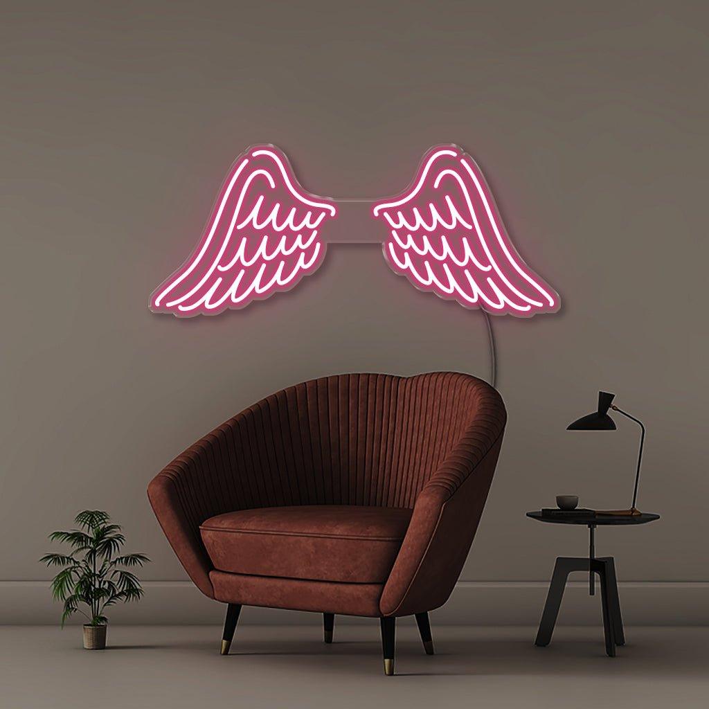 Wings - Neonific - LED Neon Signs - 30" (76cm) - Pink